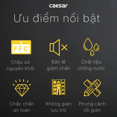 Bộ tủ chậu Caesar LF5030 + EH15030AV