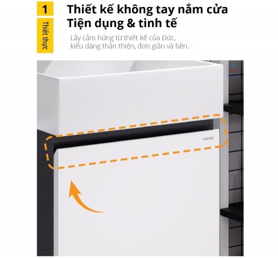 Bộ tủ chậu Caesar LF5253 + EH05253ATGV