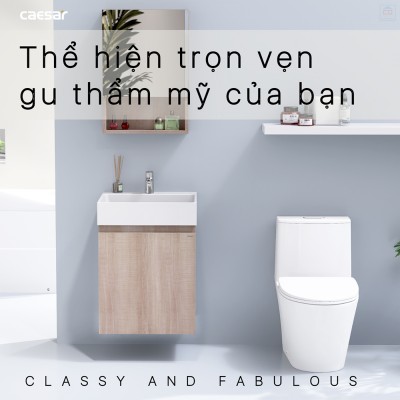 Bộ tủ chậu Caesar LF5253 + EH05253AW7V