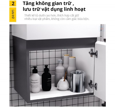 Bộ tủ chậu Caesar LF5259 + EH05259ATGV