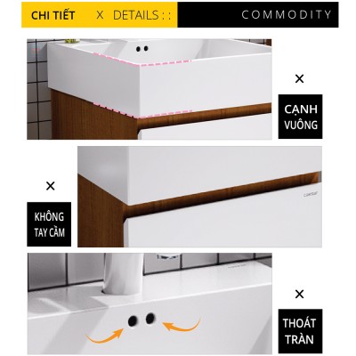 Bộ tủ chậu Caesar LF5261 + EH05261ADV