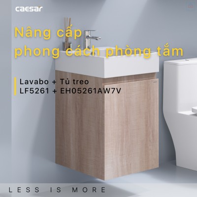 Bộ tủ chậu Caesar LF5261 + EH05261AW7V