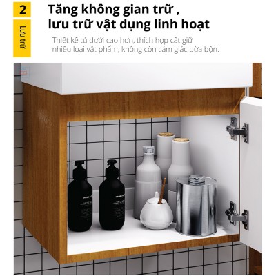 Bộ tủ chậu Caesar LF5261 + EH05261AWV