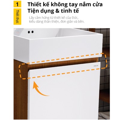 Bộ tủ chậu Caesar LF5261 + EH05261AWV