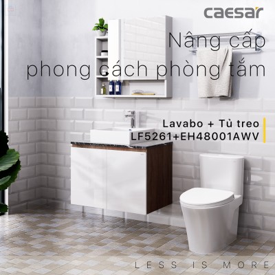 Bộ tủ chậu Caesar LF5261 + EH48001AWV