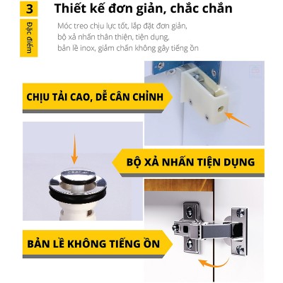 Bộ tủ chậu Caesar LF5263 + EH05263AV