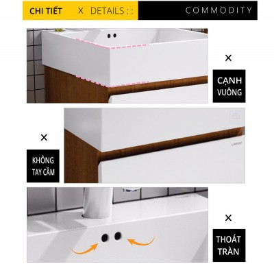 Bộ tủ chậu Caesar LF5263 + EH05263AWV