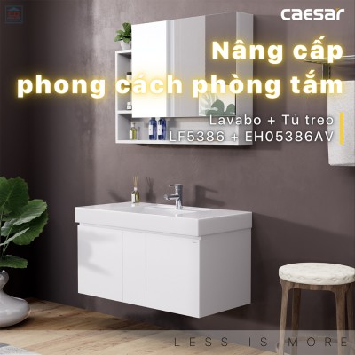 Bộ tủ chậu Caesar LF5386 + EH05386AV