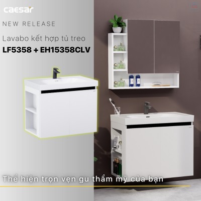 Bộ tủ chậu Caesar LF5358 + EH15358CLV