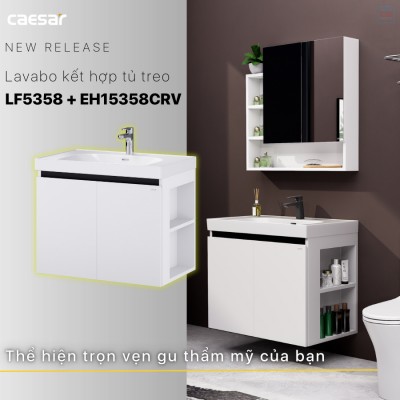 Bộ tủ chậu Caesar LF5358 + EH15358CRV