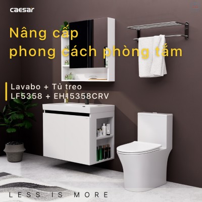 Bộ tủ chậu Caesar LF5358 + EH15358CRV