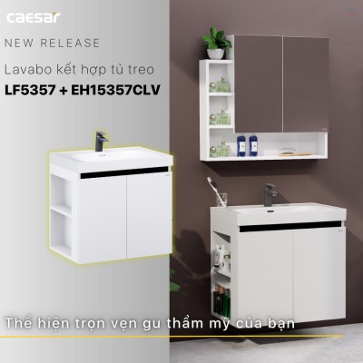Bộ tủ chậu Caesar LF5357 + EH15357CLV