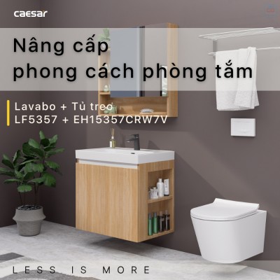 Bộ tủ chậu Caesar LF5357 + EH15357CRW7V