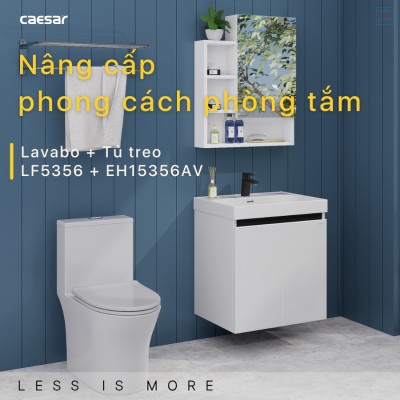 Bộ tủ chậu Caesar LF5356 + EH15356AV