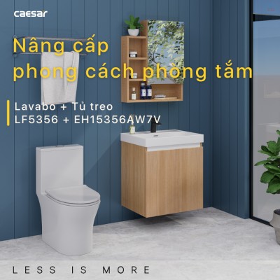 Bộ tủ chậu Caesar LF5356 + EH15356AW7V
