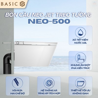 Bồn cầu treo tường Neo Jet Basic NEO-500
