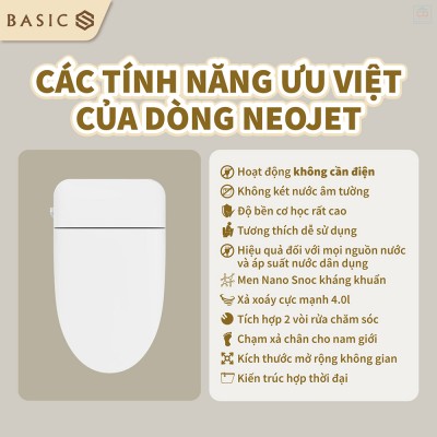 Bồn cầu chăm sóc Basic NeoJet NEO-120