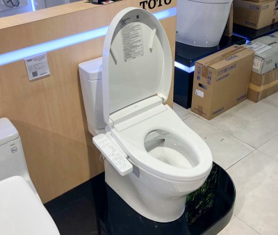 Bồn cầu 2 khối nắp điện tử TOTO CS769DRW24