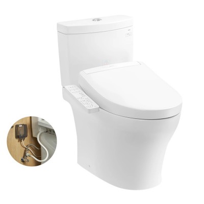 Bồn cầu 2 khối nắp điện tử TOTO CS769DRW24