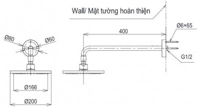 Bát sen tắm TOTO TBW07001A