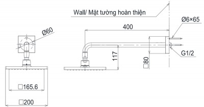 Bát sen tắm TOTO TBW08001A