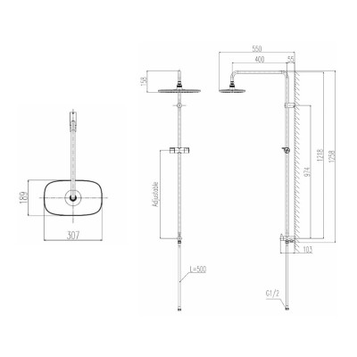 Cây sen tắm INAX BFV-CL3 – Nâng tầm trải nghiệm phòng tắm hiện đại