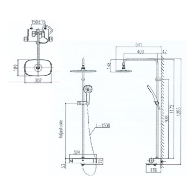 Sen tắm nhiệt độ Inax BFV-639T – Nâng tầm trải nghiệm phòng tắm đẳng cấp