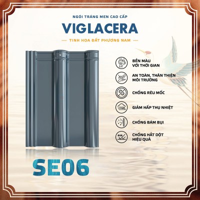 Ngói lợp tráng men Viglacera SE06