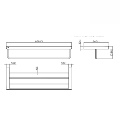 Thanh treo khăn INAX KFS-945VA – Thiết kế 2 tầng sang trọng, tiện dụng cho phòng tắm hiện đại