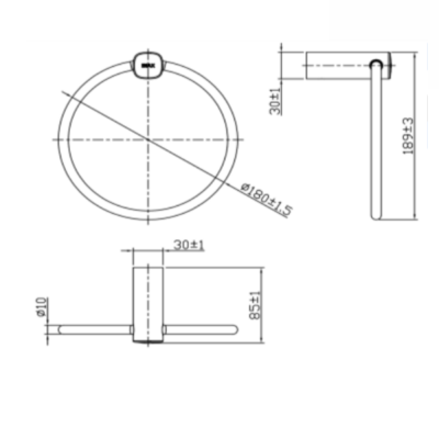 Vòng treo khăn INAX KFS-947V – Điểm nhấn tinh tế cho phòng tắm hiện đại