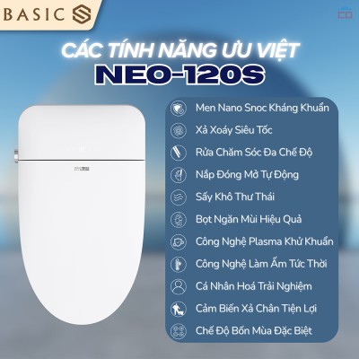 Bồn cầu chăm sóc thông minh Basic NEO-120S