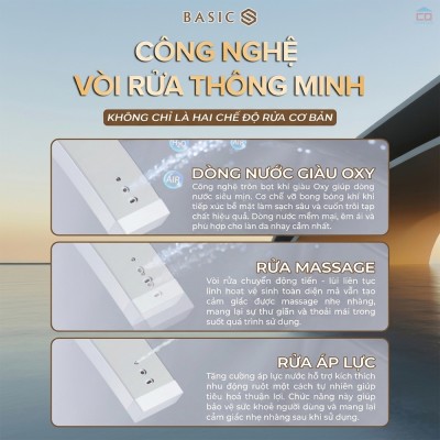 Bồn cầu chăm sóc thông minh Basic NEO-120S