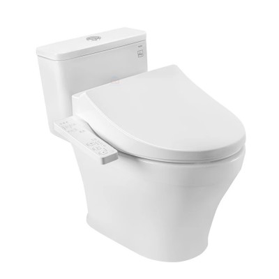 Bồn cầu 1 khối TOTO MS857CDW26 kèm nắp điện tử