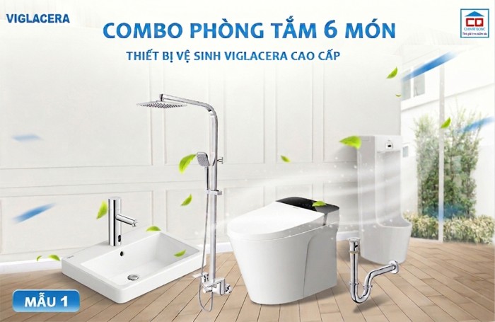 Bộ thiết bị vệ sinh Viglacera cho công trình 1