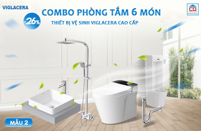 Bộ thiết bị vệ sinh Viglacera cho công trình 2