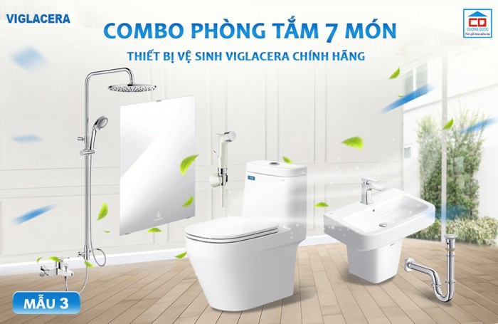 Bộ thiết bị vệ sinh Viglacera cho công trình 3
