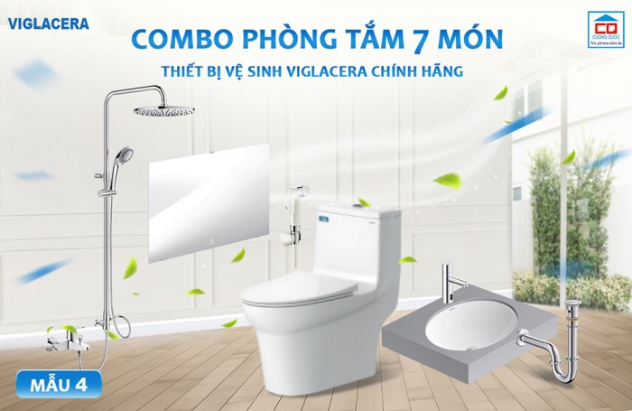 Bộ thiết bị vệ sinh Viglacera cho công trình 4