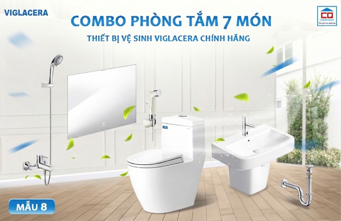 Mẫu thiết bị vệ sinh Viglacera cho công trình - Bộ 8