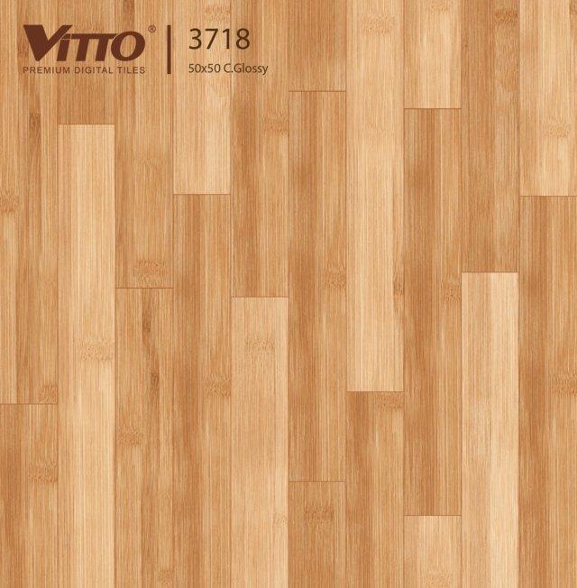 Gạch lát nền vân gỗ 50x50 Vitto 3718