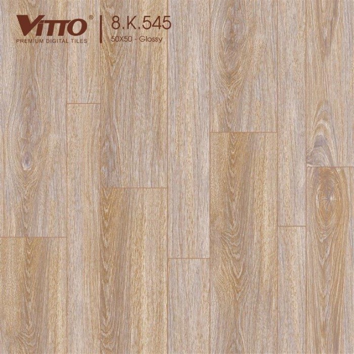 Gạch lát nền vân gỗ 50x50 Vitto 8K545