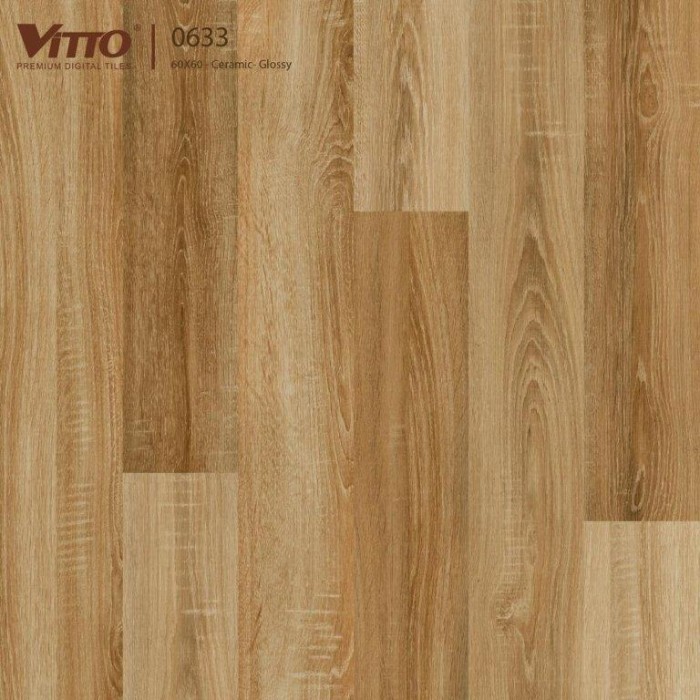 Gạch lát nền ceramic vân gỗ Vitto 0633