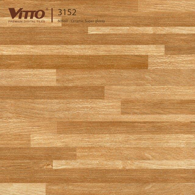 Gạch ceramic vân gỗ 600x600 Vitto 3152