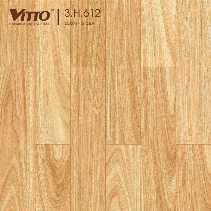 Gạch lát nền ceramic giả gỗ Vitto 3H612
