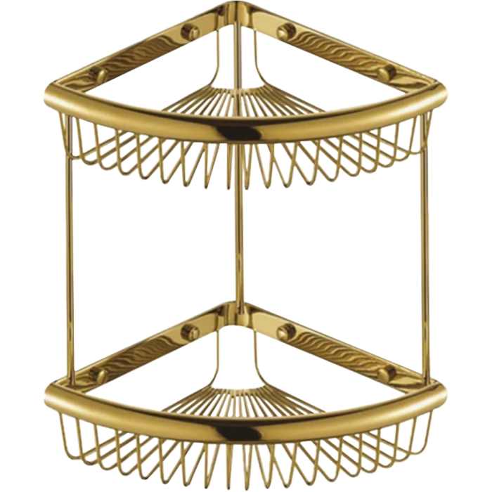 Kệ góc 2 tầng mạ vàng Cleanmax 34668