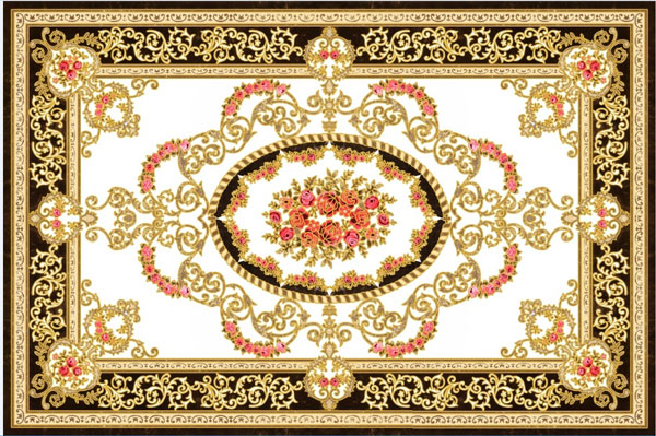 Gạch thảm truyền thống khắc kim 1200x1800 CQ88054