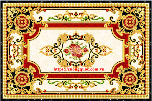 Gạch thảm truyền thống khắc kim 1200x1800 CQ88055