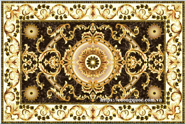Gạch thảm truyền thống khắc kim 1200x1800 CQ88057