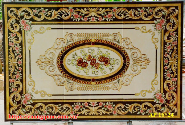 Gạch thảm truyền thống khắc kim 1600x2400 CQ88072
