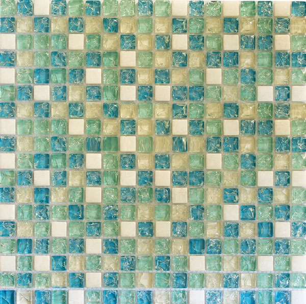 Gạch Mosaic thủy tinh men rạn CQMSTT017