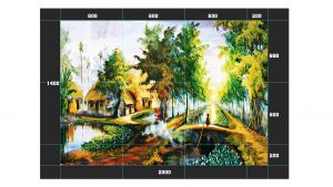 Gạch tranh 3D đông quê CQGT09